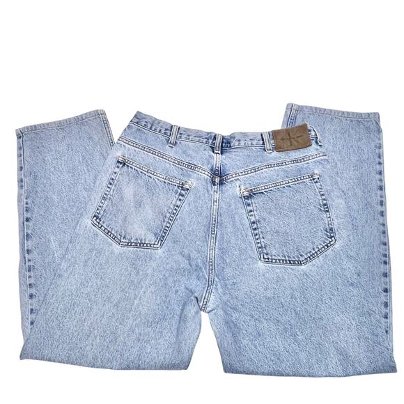 Vintage Calvin Klein Jeans 36x28 Baggy Wide Leg Denim Y2K Hip Hop Used - Picture 2 of 11